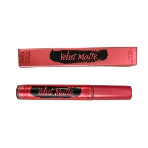 Victoria Secret Velvet Matte Metallic Liquid Lip Fiery Red Lipstick Wand Glam